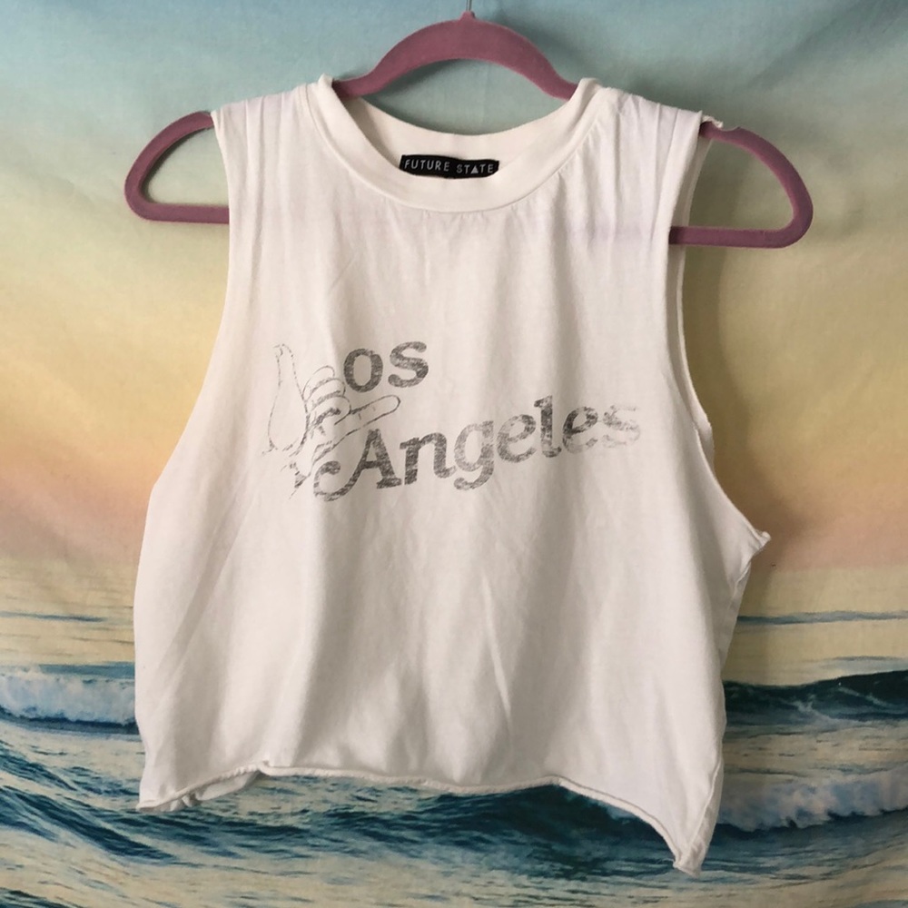 Urban Outfitters washed ‘Los Angeles’ cut out tee